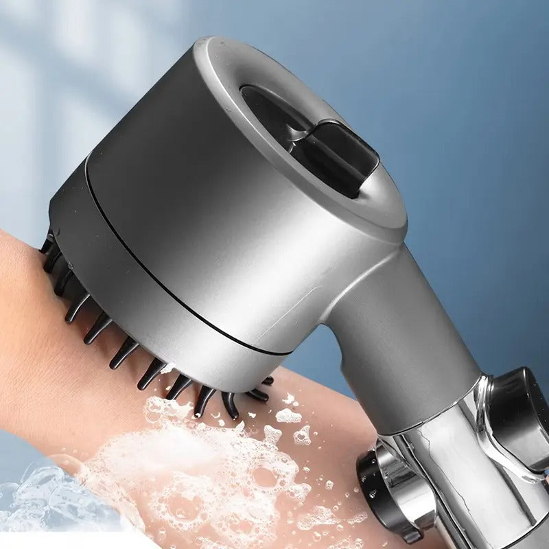 5 in 1 Function Massage Hand Shower Head | High Pressure | Silicon Massage Brush | Water Filter | Wall Mounted
