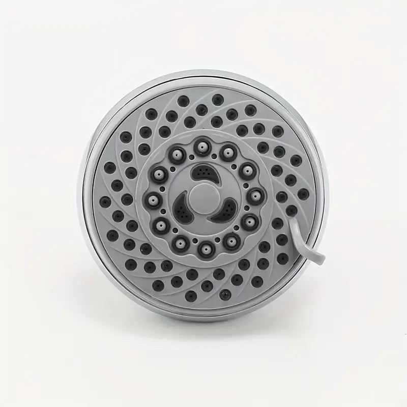 5 in 1 Round Bathing Shower Head 4" inches in Chrome | Durable ABS Plastic | High Pressure