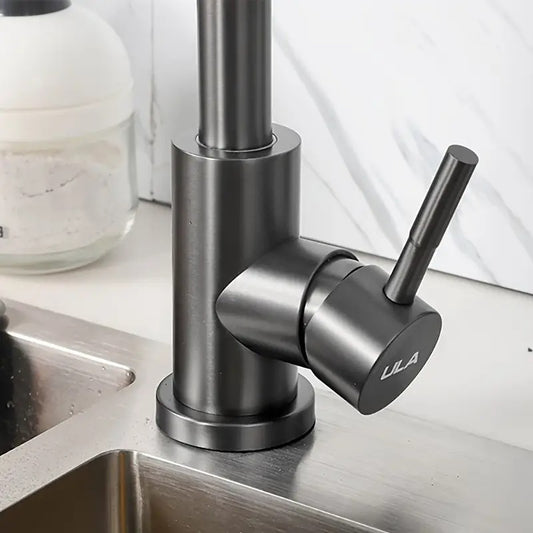 Heavy Duty Round Neck Kitchen Mixers in Stainless Steel | Matt Black, Gun Metal & Shiny Gold