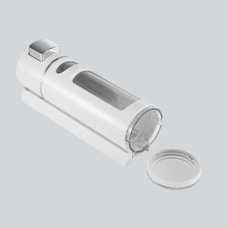 400ml Dispenser in White for Liquid Soap, Shampoo, Body Wash or Sanitizer | Made in ABS Plastic | Wall Mounted
