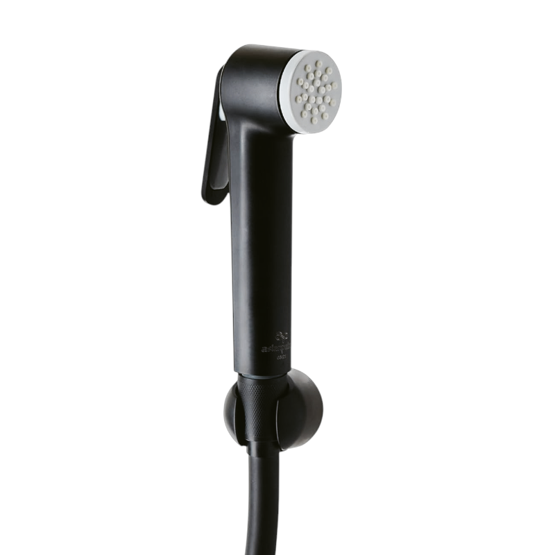 Matt Black Premium Muslim Shower Set 6"inches Shower Head + 1.2m PVC Pipe | High Water Pressure | Easy Installation