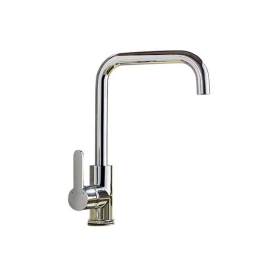 Bay Neck PVC Kitchen Mixer in Shiny Chrome | Hot and Cold Mixer | Easy to Install
