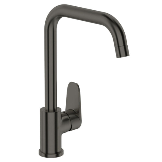 Premium 11" inches Kitchen Faucet in Stainless Steel in Gun Metal | Hot and Cold Mixer | 360° Moveable
