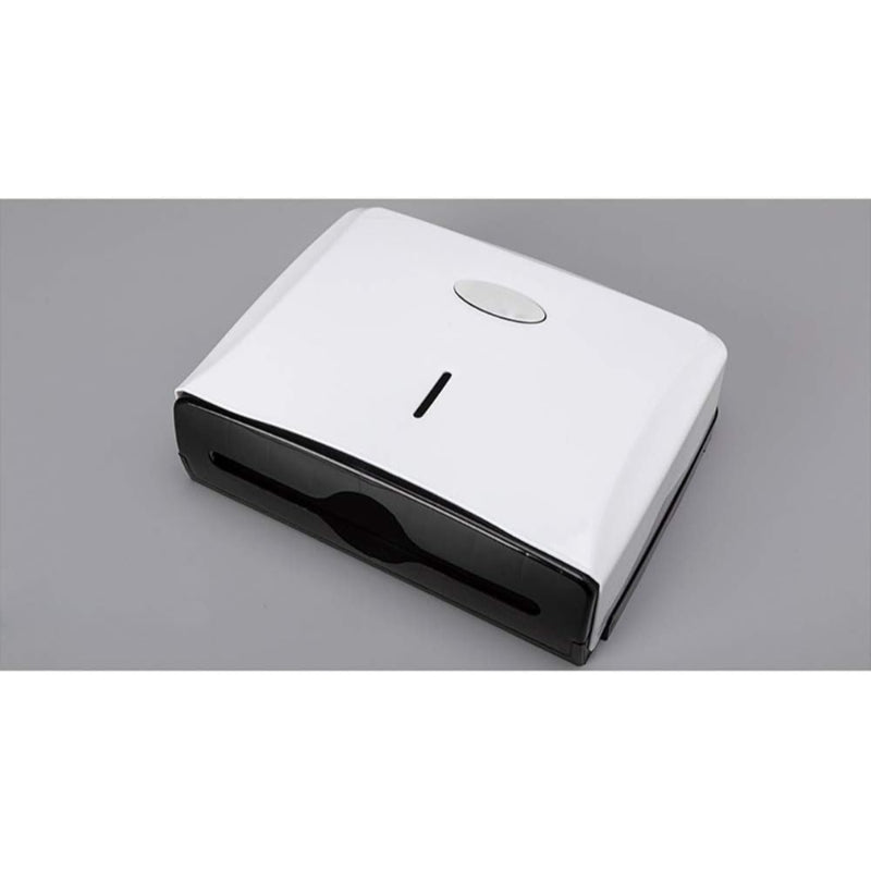 Tissue and Paper Towel Dispenser in White | Durable ABS Plastic