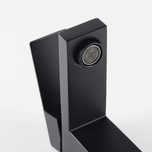 Basic Basin Mixer in Matt Black 6" inches | Stainless Steel | Hot and Cold Mixer