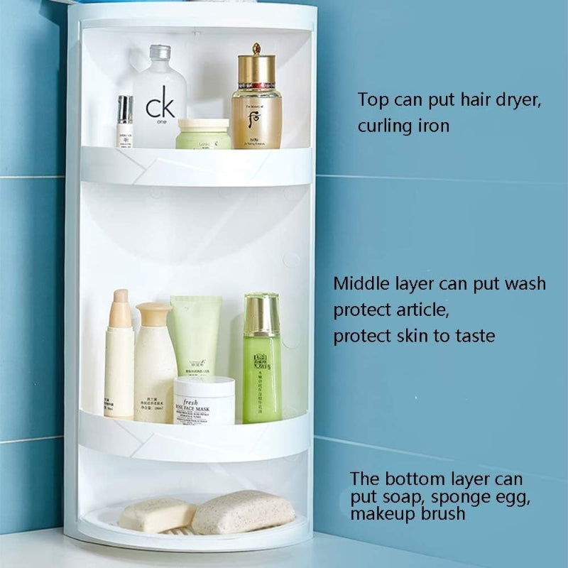 Corner Storage Shelf 360° Moveable