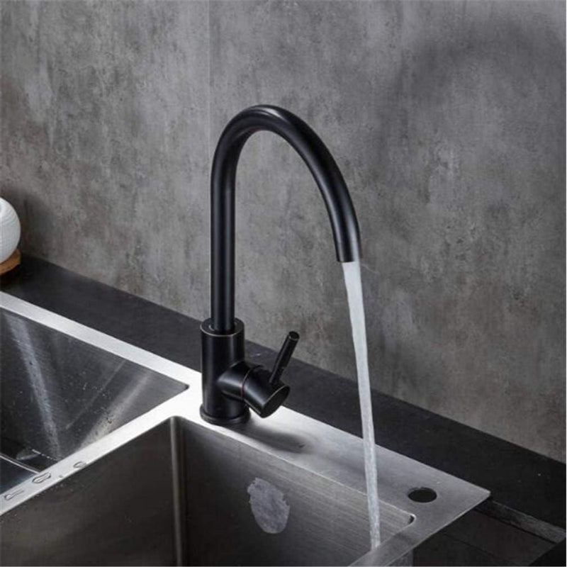 Heavy Duty Round Neck Kitchen Mixers in Stainless Steel | Matt Black, Gun Metal & Shiny Gold
