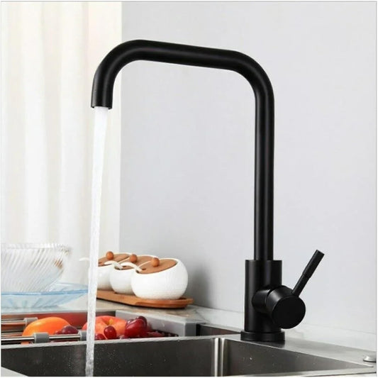 Heavy Duty Bay Neck Kitchen Mixers in Stainless Steel | Matt Black, Gun Metal & Shiny Gold