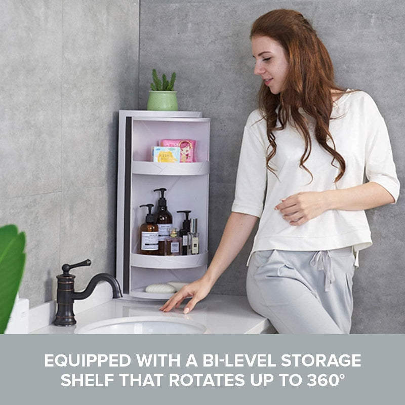 Corner Storage Shelf 360° Moveable
