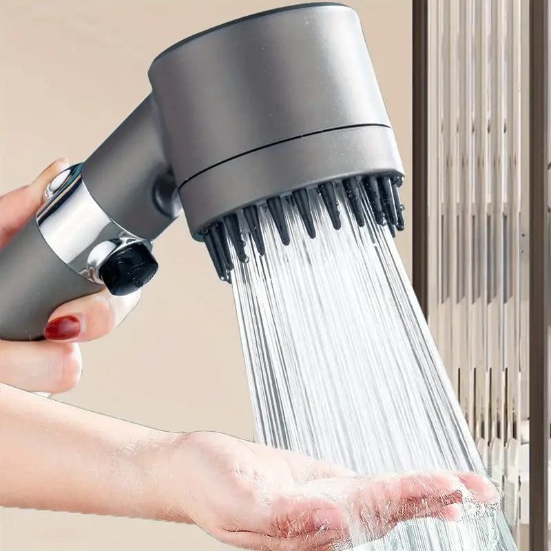 5 in 1 Function Massage Hand Shower Head | High Pressure | Silicon Massage Brush | Water Filter | Wall Mounted