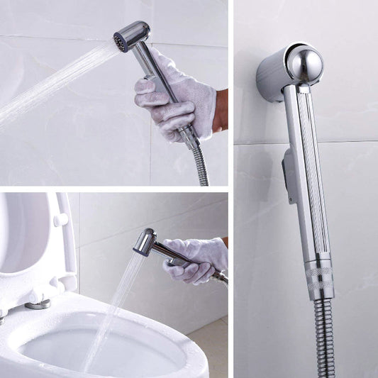 Premium Muslim Shower Head 7"inches in Chrome | Durable ABS Plastic | High Water Pressure | Easy Installation