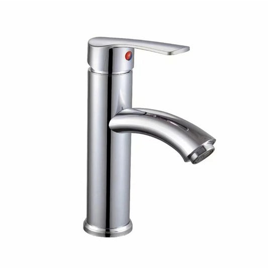 Elegant PVC Basin Mixer in Shiny Chrome | Hot and Cold Mixer | Easy to Instal