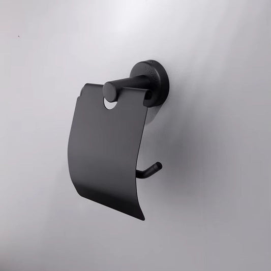 Wesda Toilet Tissue Roll Holder Matt Black in Stainless Steel