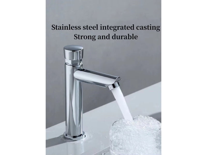 Self Closing Deck Mounted Faucet in Brass | Auto Off in 5 to 8 Seconds | Water Saving Design | for Masjids, Wazu Khana, Offices or Schools