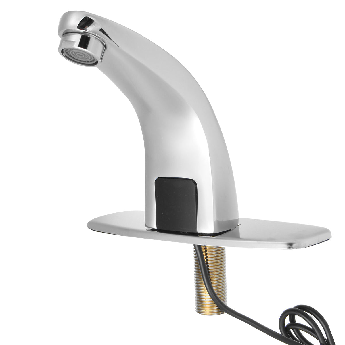 AC/DC Automatic Bathroom Faucet in Stainless Steel Shiny Chrome | Single Line