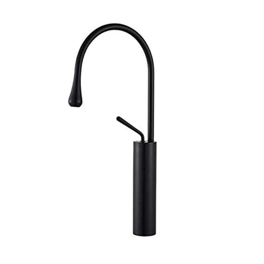 Premium Slim Neck Basin Mixer 17" inches in Matt Black | Stainless Steel | Hot and Cold Mixer