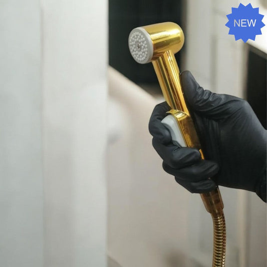 Premium 7 Inch Gold Muslim Shower Head | Reliance Sanitary