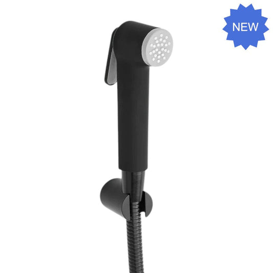 Premium Muslim Shower Head 6"inches in Matt Black | Durable ABS Plastic | High Water Pressure | Easy Installation