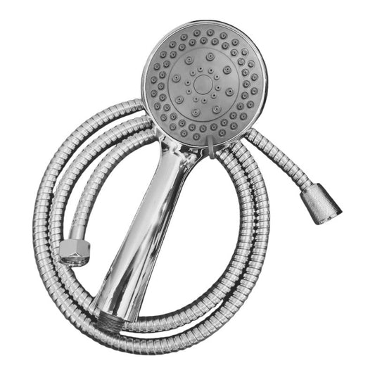5 in 1 Hand Shower Set for Bathing in Chrome | Durable ABS Plastic | 9" inches Head and 1.5 Meter Stainless Steel Pipe