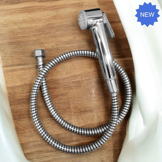 Premium Muslim Shower Set 6"inches Shower Head + 1 Meter PVC Pipe | High Water Pressure | Easy Installation