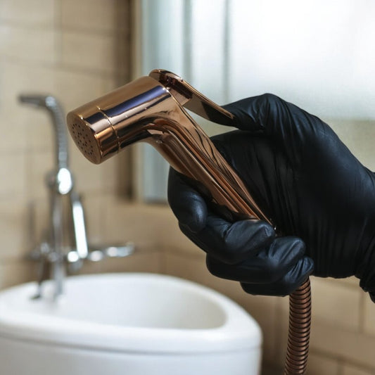 Rose Gold Stainless Muslim Shower 5 inch  + 1.2m Pipe | Reliance Sanitary
