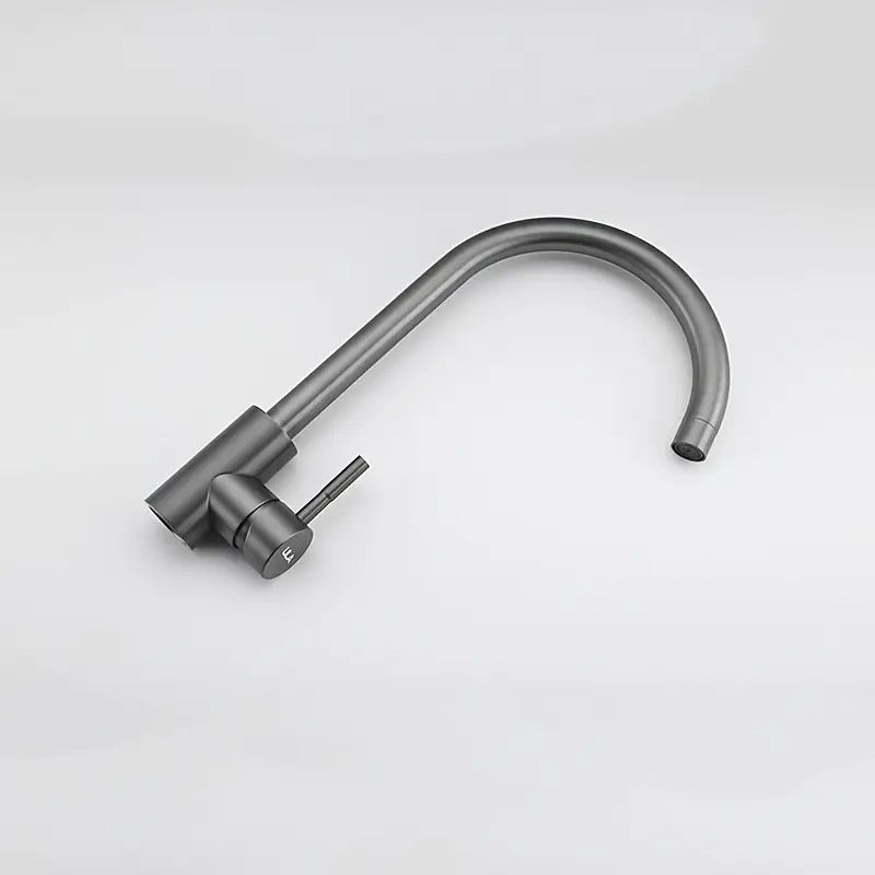 Heavy Duty Round Neck Kitchen Mixers in Stainless Steel | Matt Black, Gun Metal & Shiny Gold