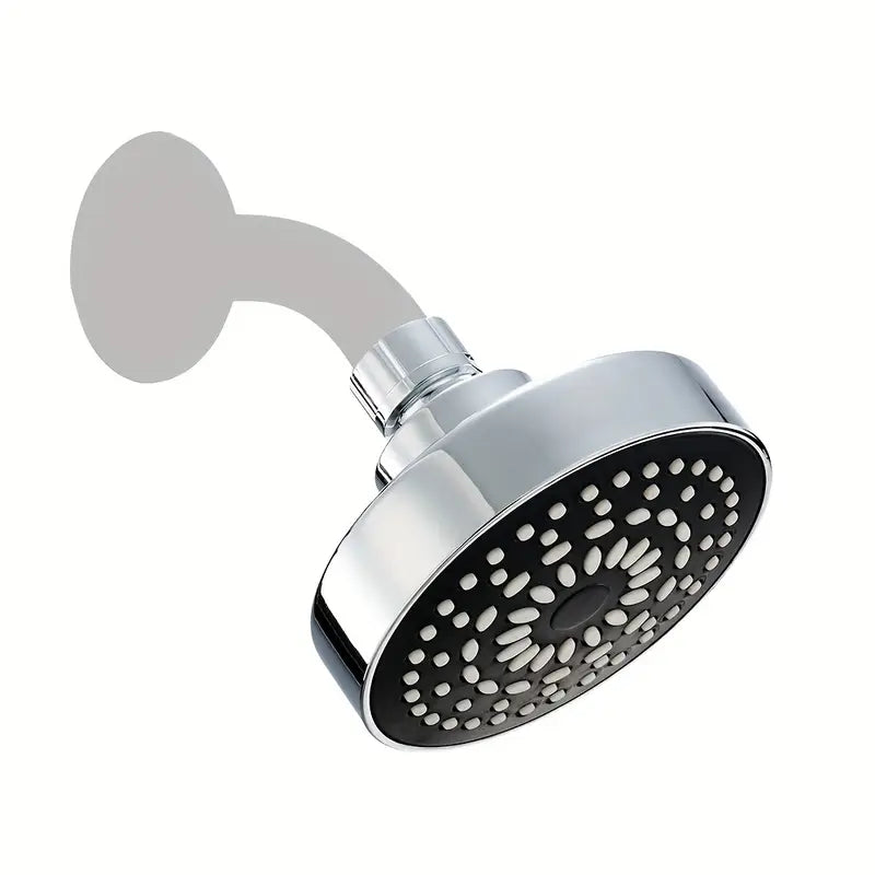 4" inches Round Bathing Shower Head in Chrome | High Pressure | Durable ABS Plastic