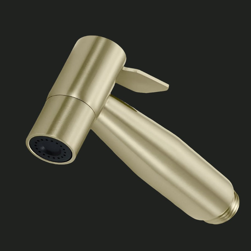 Golden Stainless Steel Muslim Shower Set 5"inches Head + 1.2 Meter Pipe | High Water Pressure | Easy Installation