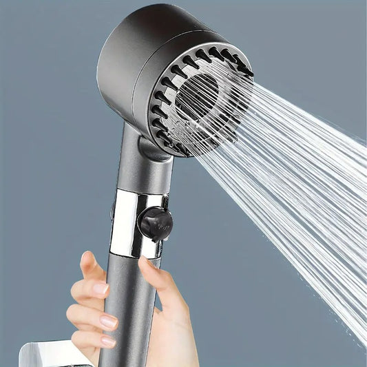 5 in 1 Function Massage Hand Shower Head | High Pressure | Silicon Massage Brush | Water Filter | Wall Mounted
