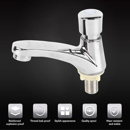 Auto Off Push Button Faucet in Brass | Auto Off in 5 to 8 Seconds | Single Line | Deck Mounted