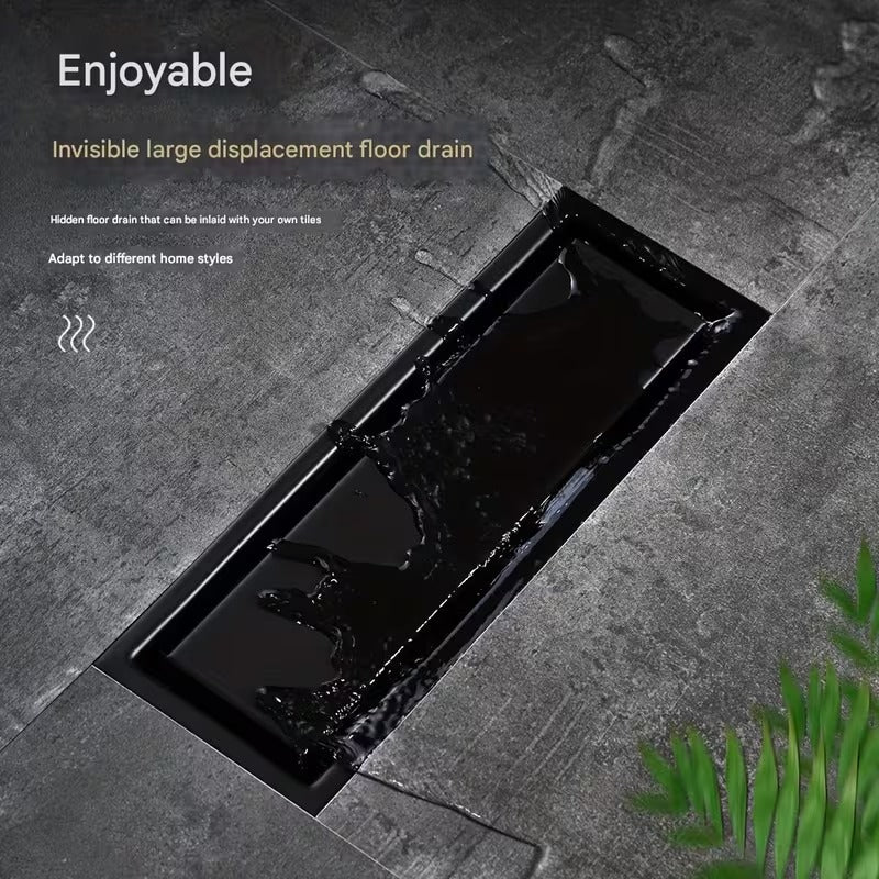Tile Insert Linear Floor Drain in Stainless Steel