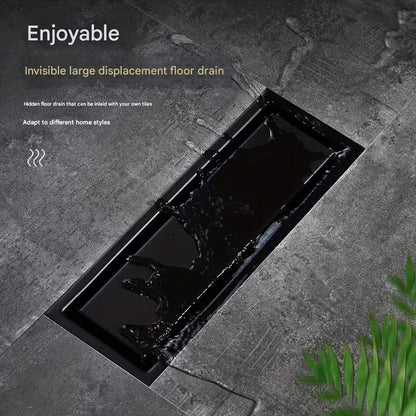 Tile Insert Linear Floor Drain in Stainless Steel