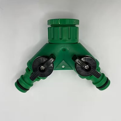 2-Way Nozzle for Pipe Connection 1/2" Size | Connect Hose Pipe for Gardens, Lawns and More | Made in Durable ABS Plastic | East to Install