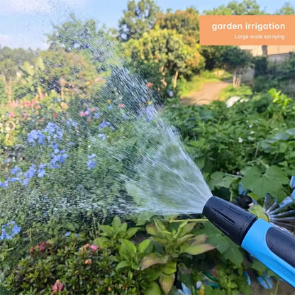 High Pressure Water Nozzel + 10 Meter Hose Pipe for Solar Panel Cleaning, Car Wash and More | ABS Plastic Nozzel with Nylon Braided High Quality Pipe