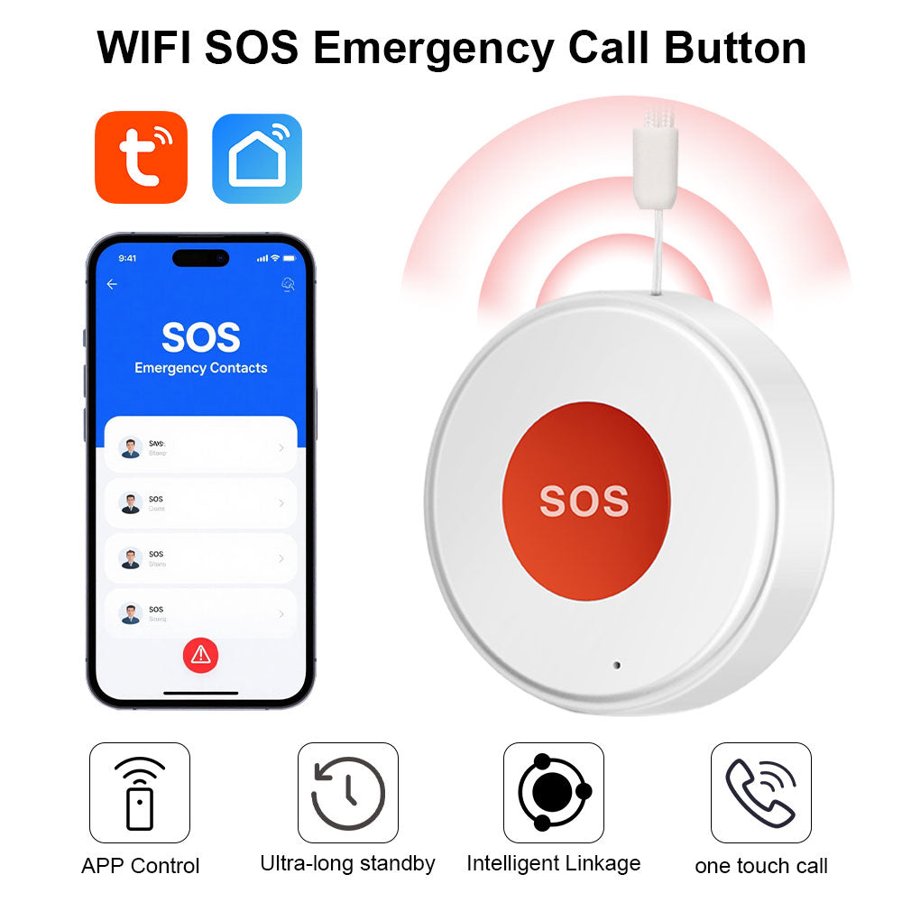 Smart WiFi SOS Emergency Button Elderly and Children