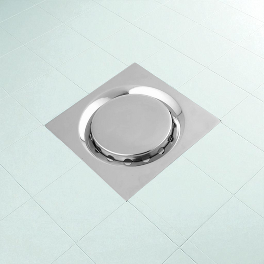6x6" inch Floor Drain in Stainless Steel Shiny Chrome