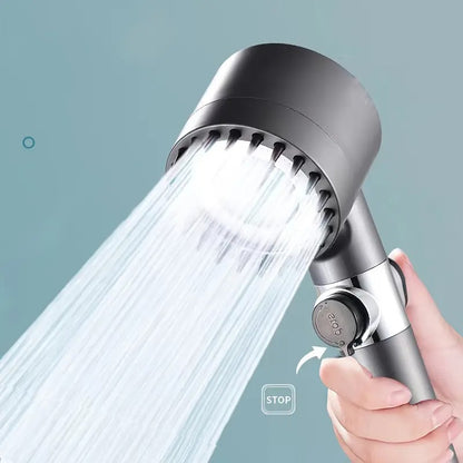 5 in 1 Function Massage Hand Shower Head | High Pressure | Silicon Massage Brush | Water Filter | Wall Mounted