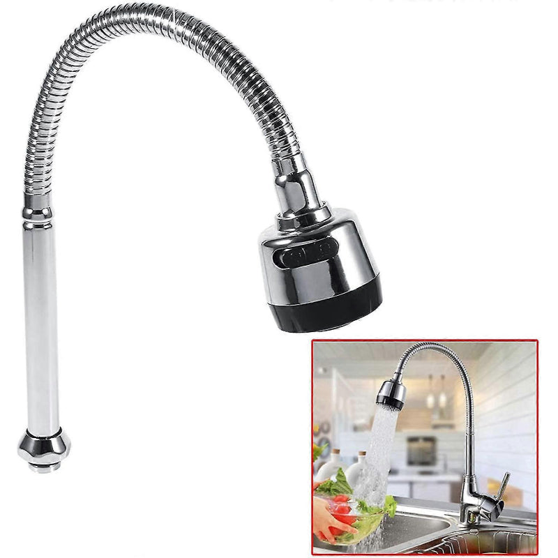 360° Flexible Neck for Faucets in Stainless Steel for Kitchen and Bathroom | Dual Function Sprayer
