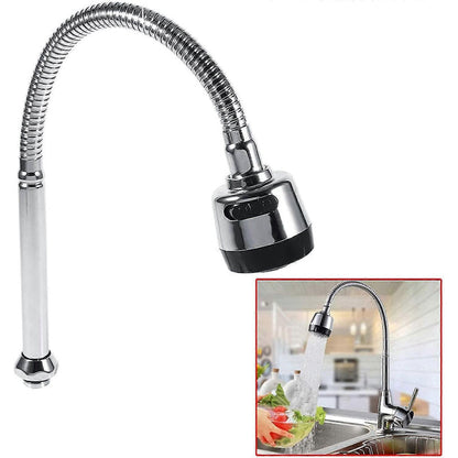 360° Flexible Neck for Faucets in Stainless Steel for Kitchen and Bathroom | Dual Function Sprayer