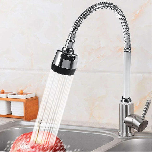 360° Flexible Neck for Faucets in Stainless Steel for Kitchen and Bathroom | Dual Function Sprayer