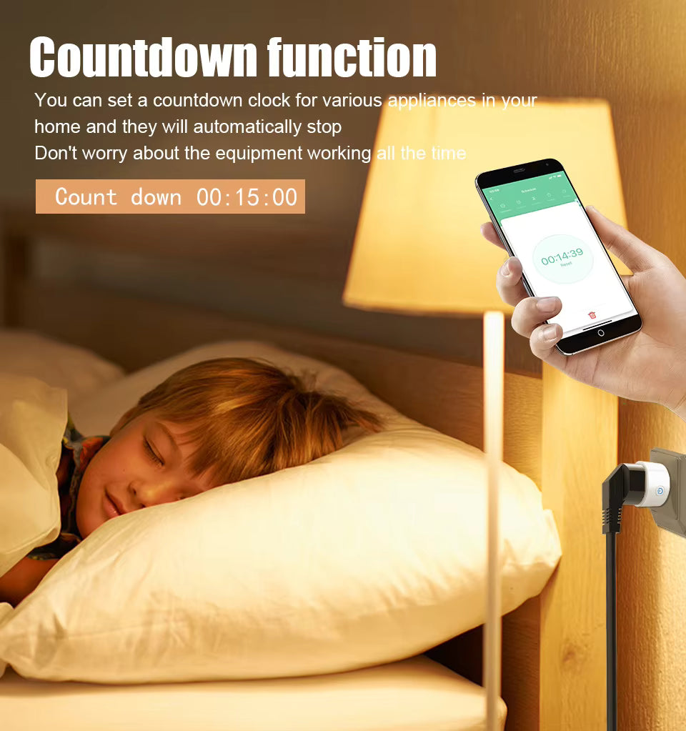 Smart Wi-fi 20A Plug 3 Pin