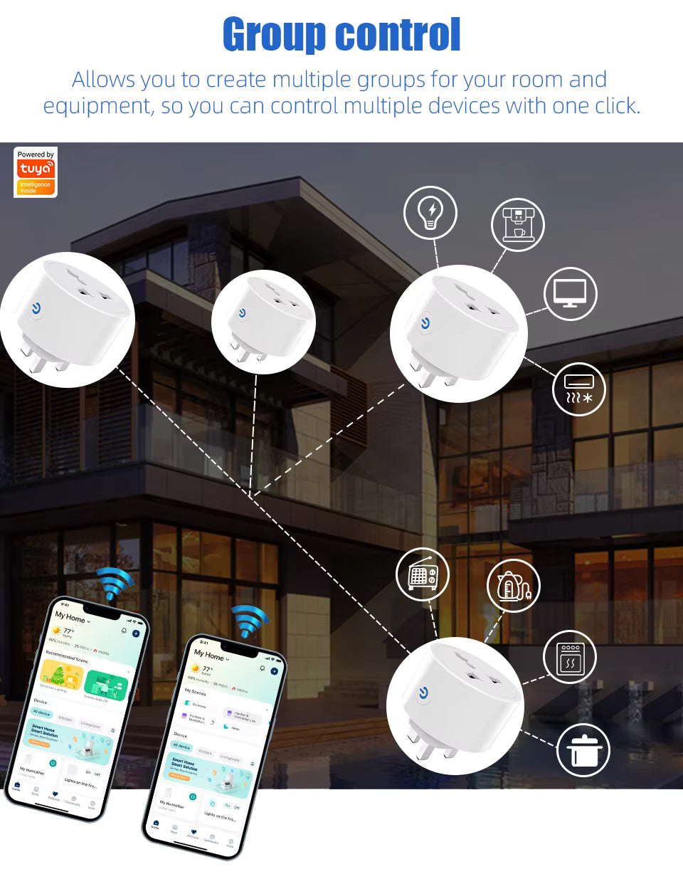 Smart Wi-fi 20A Plug 3 Pin