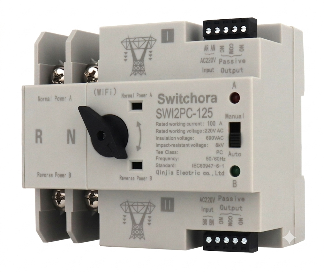 Smart Wi-Fi Automatic Transfer Switch (Single & Three Phase)