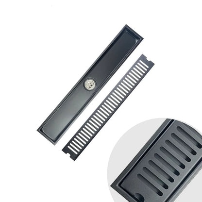 16" | 24" inches Premium Linear Floor Drain in SUS 304 Stainless Steel for Bathroom, Showers, Wash Area | Silver, Matt Black, Gun Grey, Golden