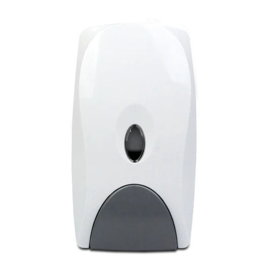 1000ml Dispenser in White for Liquid Soap, Shampoo, Body Wash or Sanitizer | Made in ABS Plastic | Wall Mounted