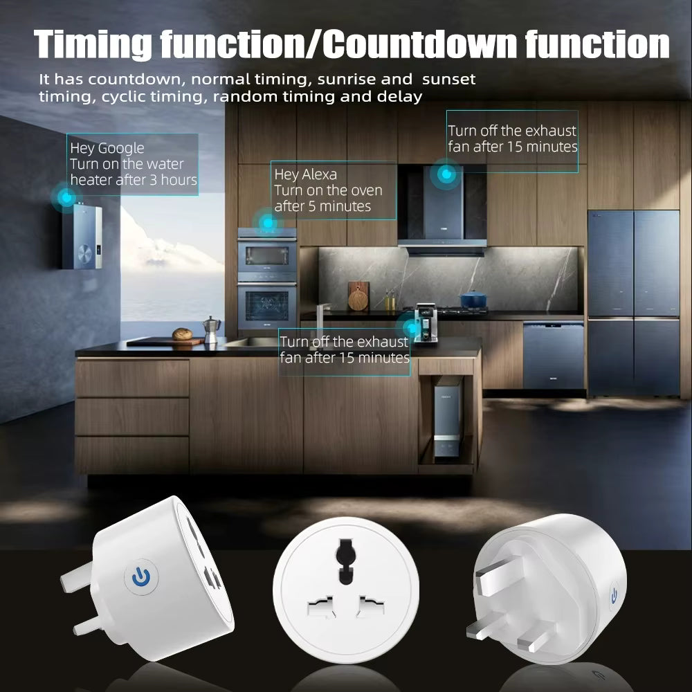 Smart Wi-fi 20A Plug 3 Pin