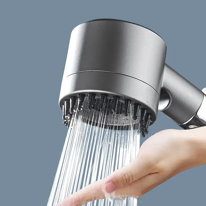 5 in 1 Function Massage Hand Shower Head | High Pressure | Silicon Massage Brush | Water Filter | Wall Mounted