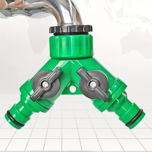 2-Way Nozzle for Pipe Connection 1/2" Size | Connect Hose Pipe for Gardens, Lawns and More | Made in Durable ABS Plastic | East to Install