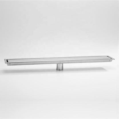 Tile Insert Linear Floor Drain in Stainless Steel