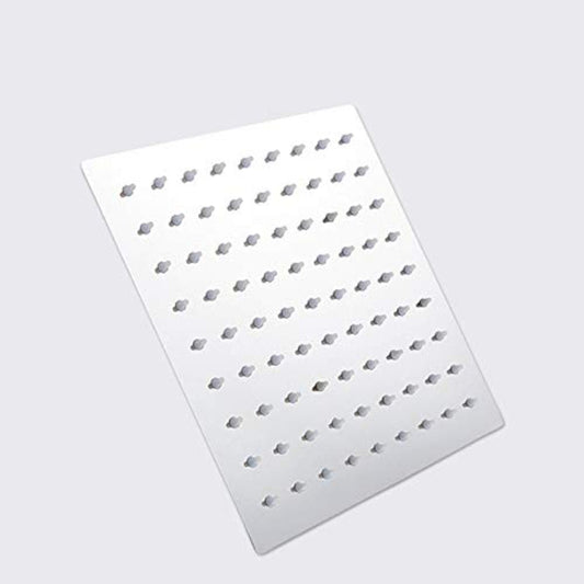 6" to 12" inches Slim Rainfall Shower in Stainless Steel Shiny Chrome | High Pressure | Silicon Nozzles